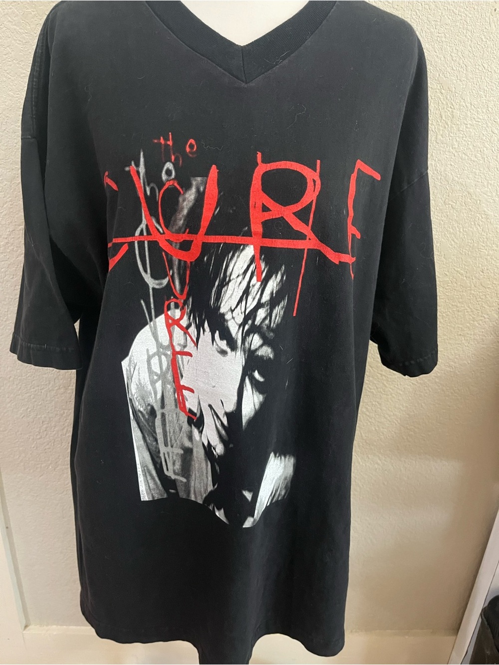 Vintage 2000 The Cure Bloodflowers V-Neck Promo Band T-Shirt BiG Tag Size XL